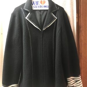 Boiled wool jacket